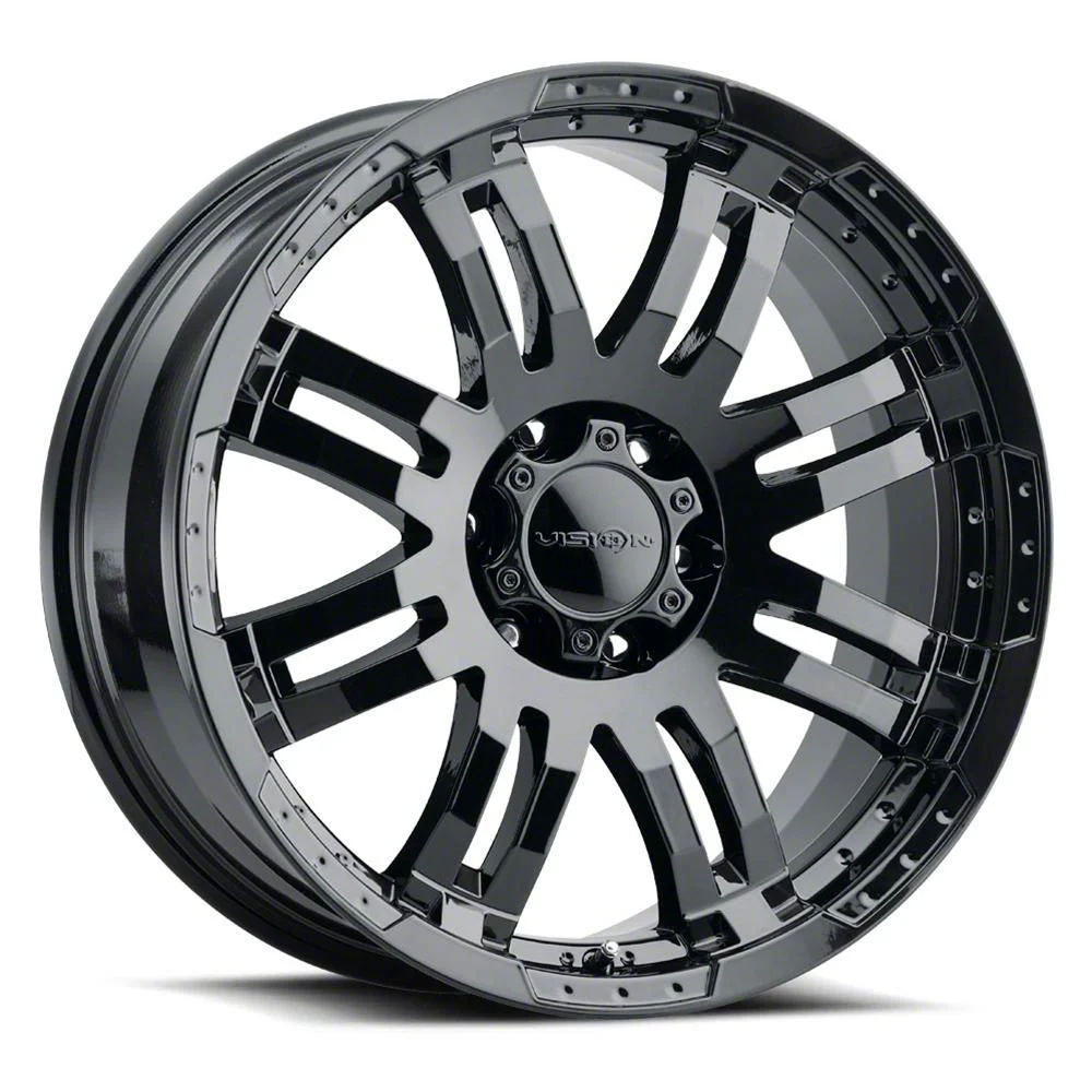Warrior Gloss Black 6-Lug Wheel; 17x8.5; 25mm Offset (04-08 F-150)
