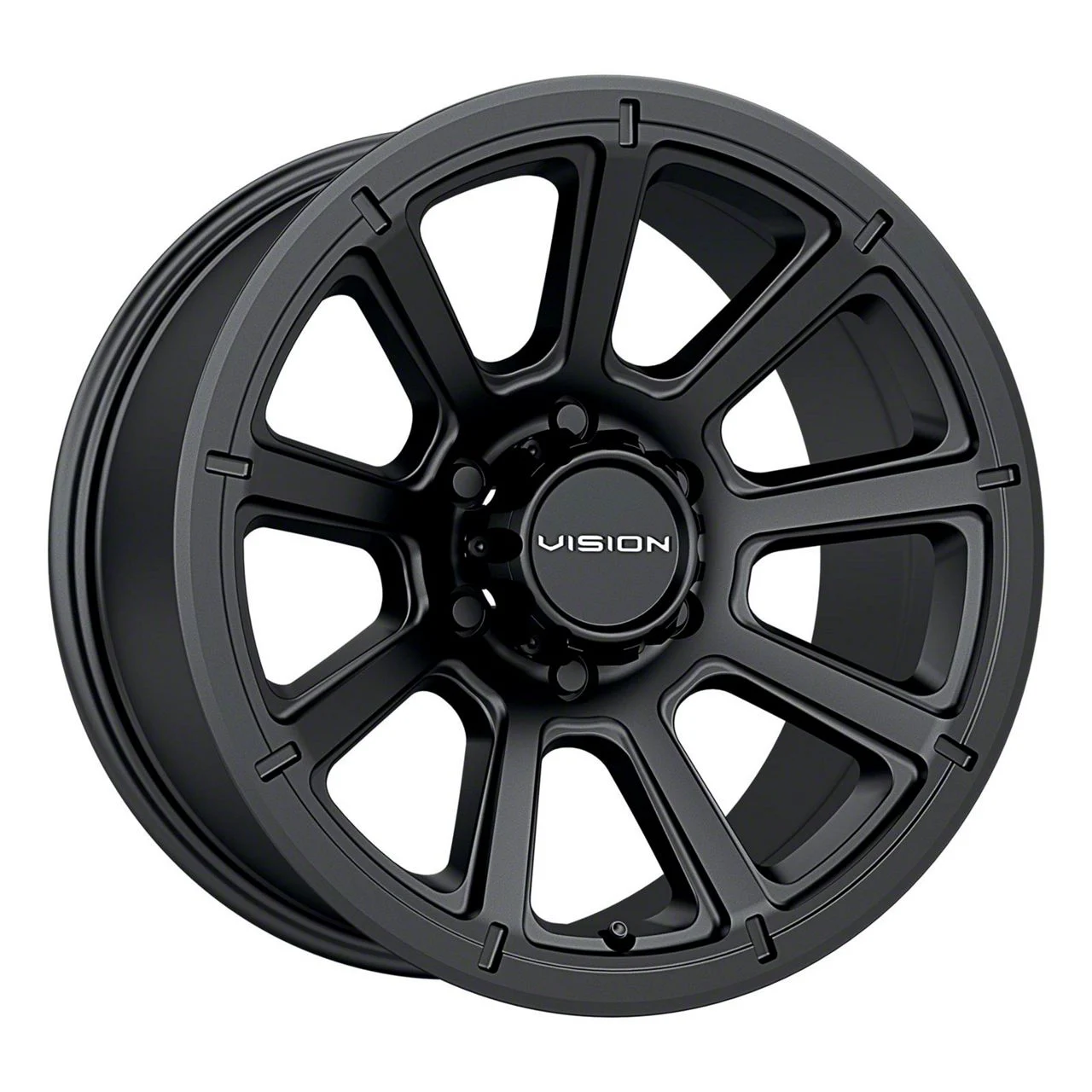 Turbine Matte Black 8-Lug Wheel; 20x9; 12mm Offset (11-14 Sierra 3500 HD SRW)
