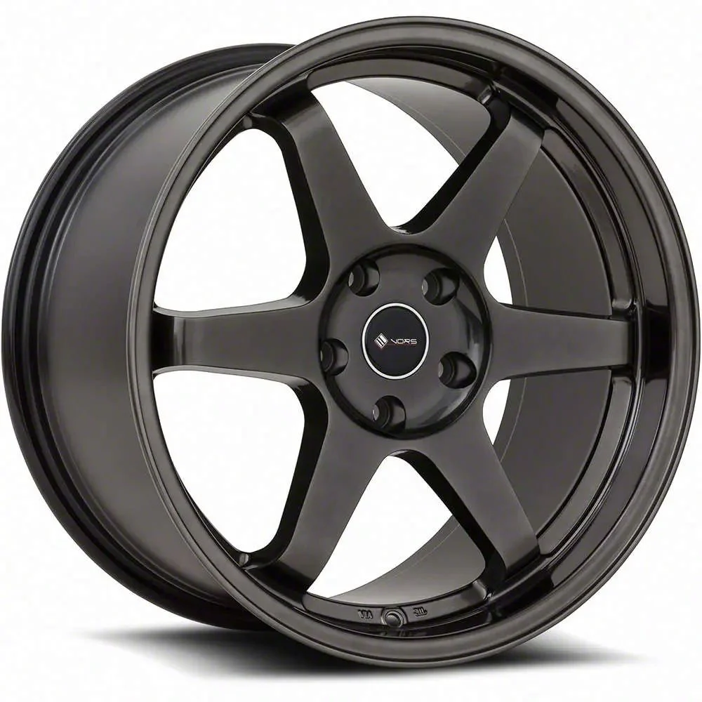 Vors TR37 Hyper Black Wheel; 18x9.5; 22mm Offset (06-10 RWD Charger)