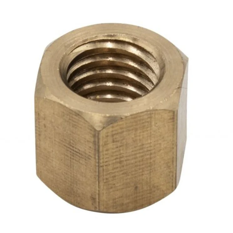Vw Bug Brass Intake / Exhaust Nut, 8mm-1.25mm, 11mm Hex Head, Pack Of 100