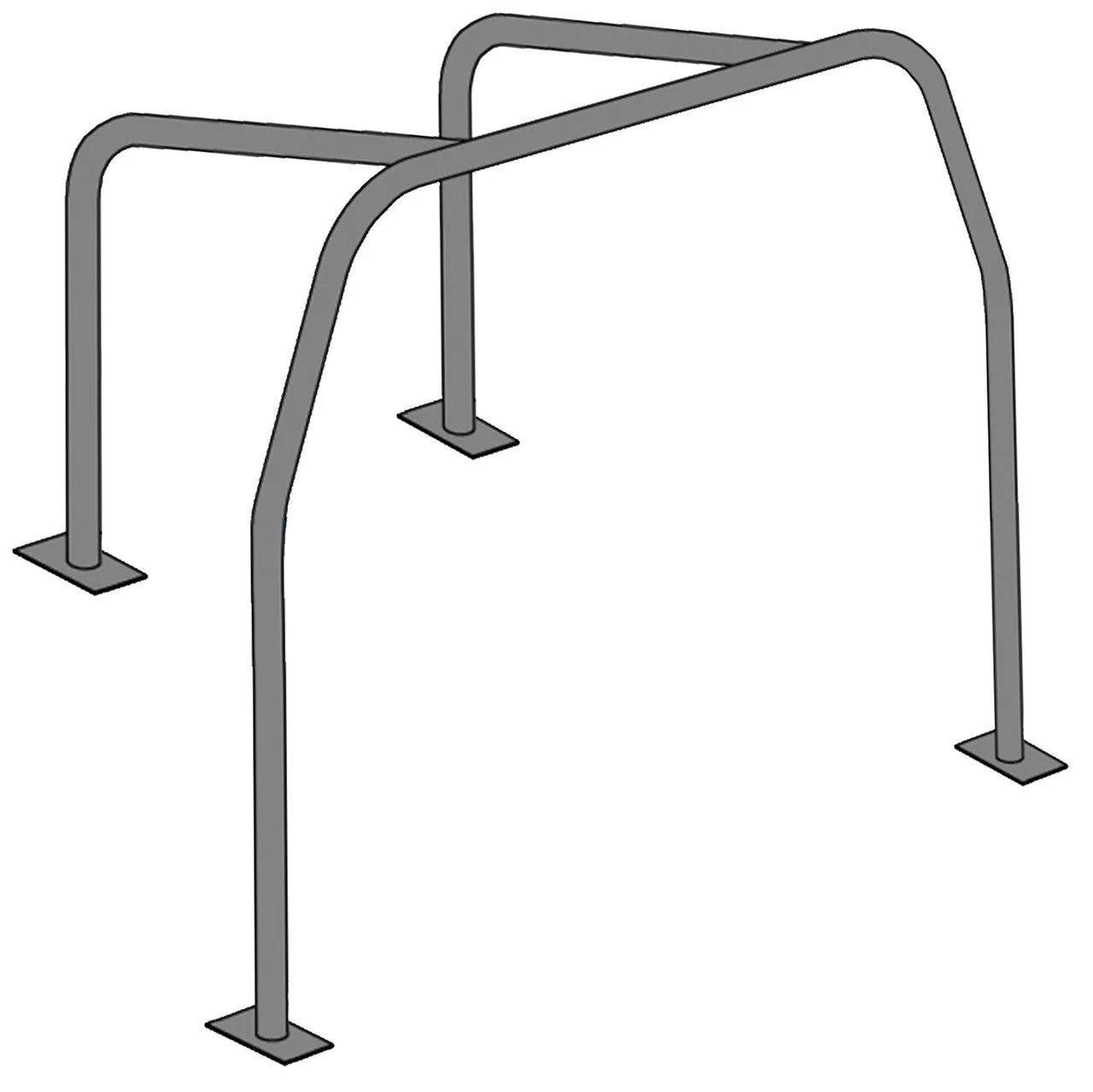 Vw Bug Half Roll Cage / Show Cage - 4 Point Mounting, Welding Required