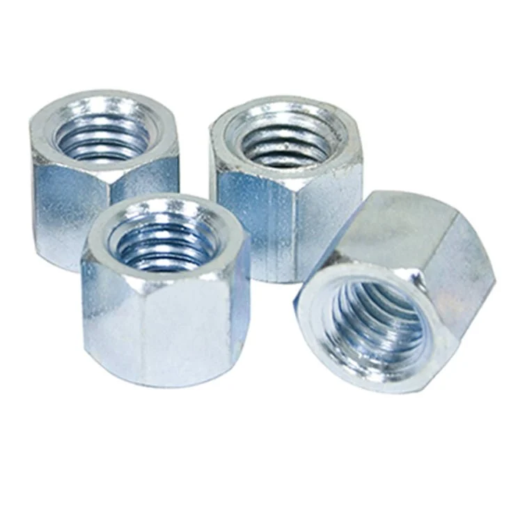 Vw Bug Zinc Plated Intake / Exhaust Nut, 8mm-1.25mm, 11mm Hex Head, Set Of 4