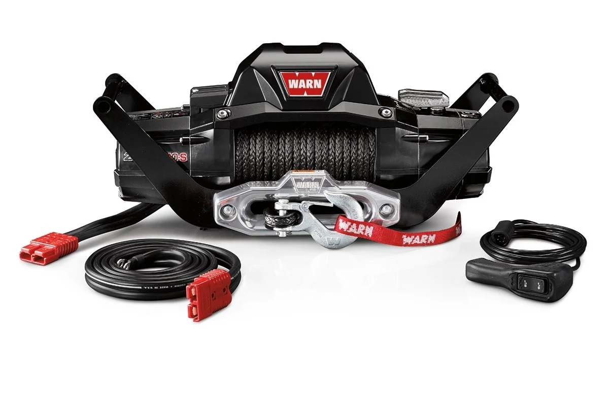 WARN 104179 ZEON 10-S Multi-Mount Winch with 100' Spydura Synthetic Rope and Hawse Fairlead