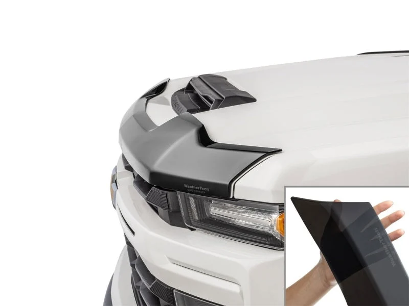WeatherTech 20-26 Chevrolet Silverado 2500HD/3500HD Hood Skin Protector - Black