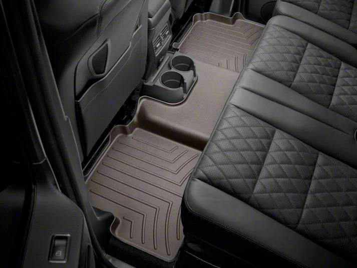 Weathertech Rear Floor Liner HP; Cocoa (15-19 Sierra 3500 HD Crew Cab)