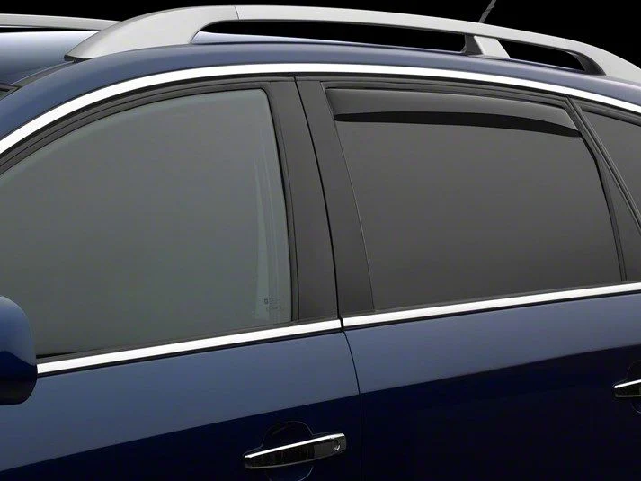 Weathertech Side Window Deflectors; Rear; Dark Smoke (21-26 Tahoe)
