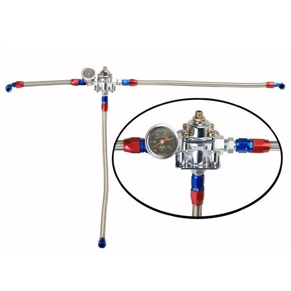 Weber IDA 48mm Fuel Line Management Kit With Stainless Steel Hose