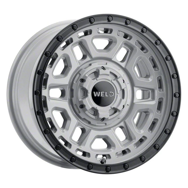 Weld Off-Road Crux Gloss Armor Gray 6-Lug Wheel; 17x9; 0mm Offset (07-13 Sierra 1500)