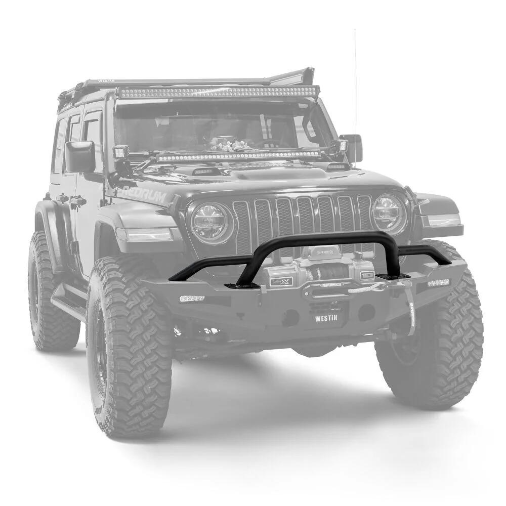 Westin 59-741195 XTS Round Bull Bar for 18-25 Jeep Wrangler JL & Gladiator JT with XTS Bumper