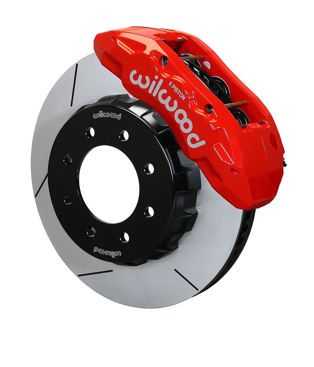 Wilwood Tactical Extreme TX6R Front Big Brake Kit with 16-Inch Slotted Rotors; Red Calipers (07-10 Sierra 3500 HD)
