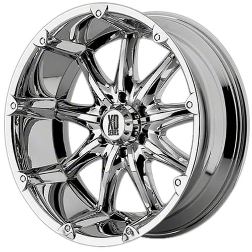 XD Badlands Chrome 6-Lug Wheel; 20x9; -12mm Offset (07-13 Sierra 1500)
