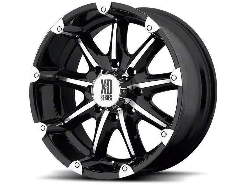 XD Badlands Gloss Black Machined 8-Lug Wheel; 20x9; 18mm Offset (10-18 RAM 2500)