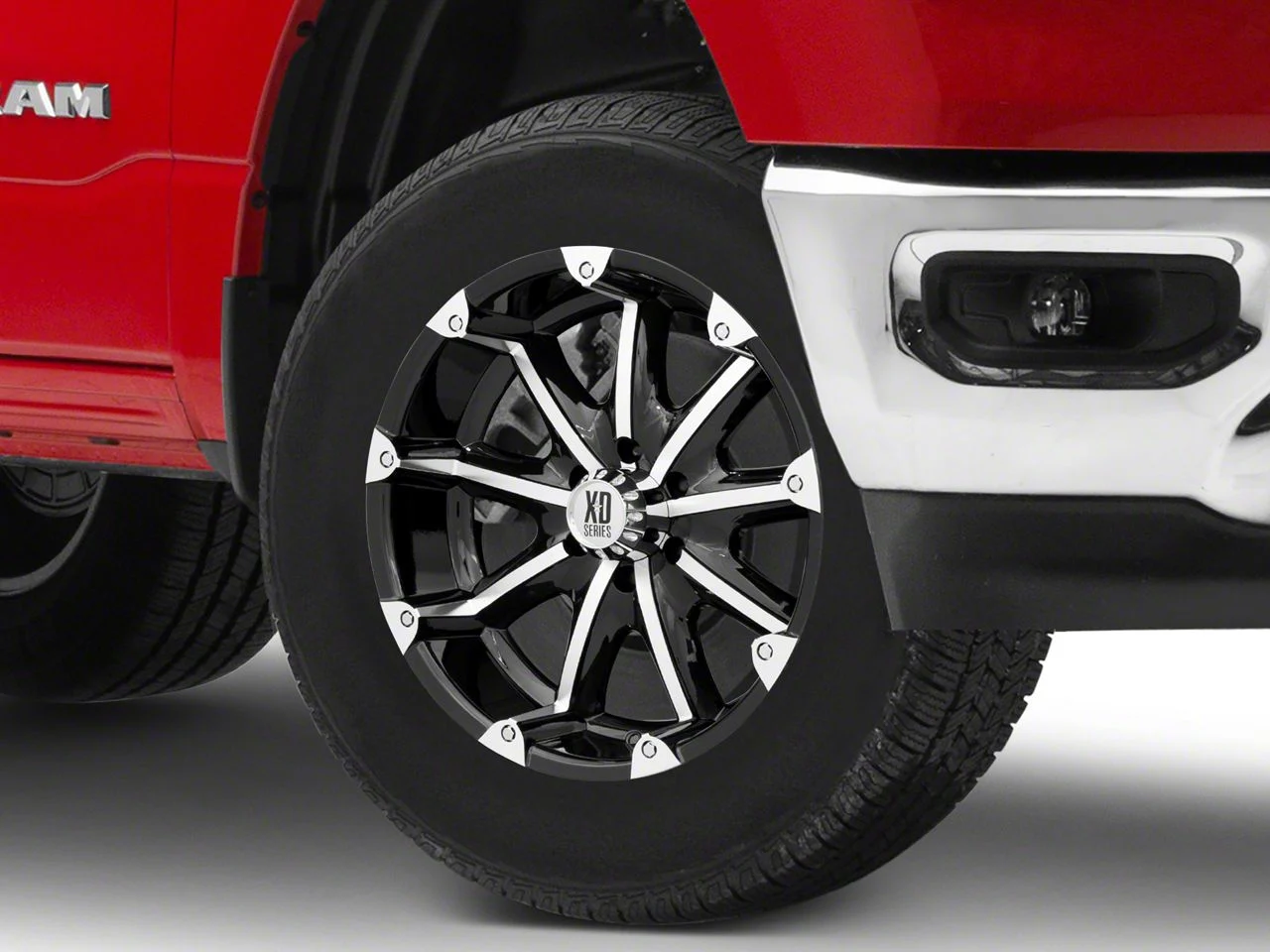 XD Badlands Gloss Black Machined 6-Lug Wheel; 18x9; -12mm Offset (19-26 RAM 1500)