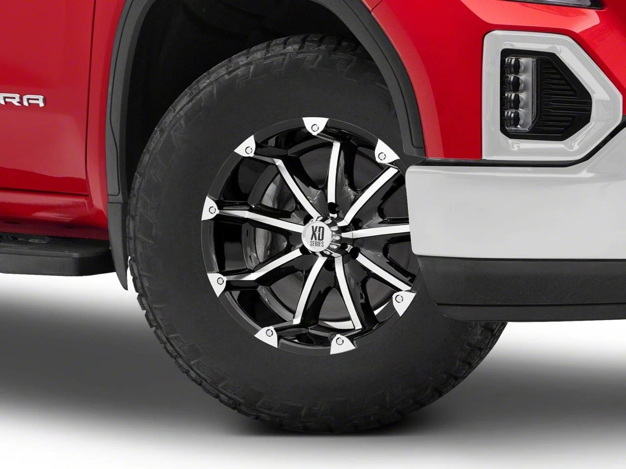 XD Badlands Gloss Black Machined 6-Lug Wheel; 18x9; -12mm Offset (19-26 Sierra 1500)