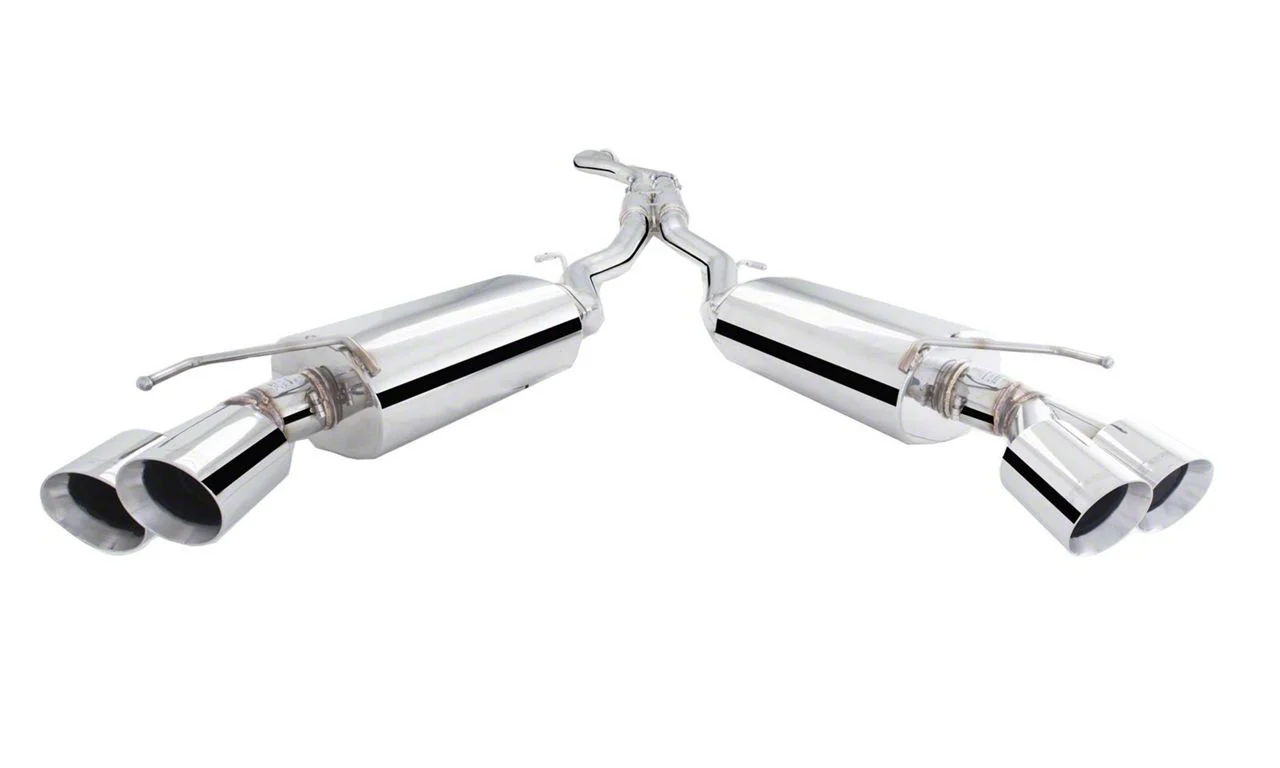 XForce Twin 3-Inch Polished Cat-Back Exhaust (16-24 2.0L Camaro Coupe)