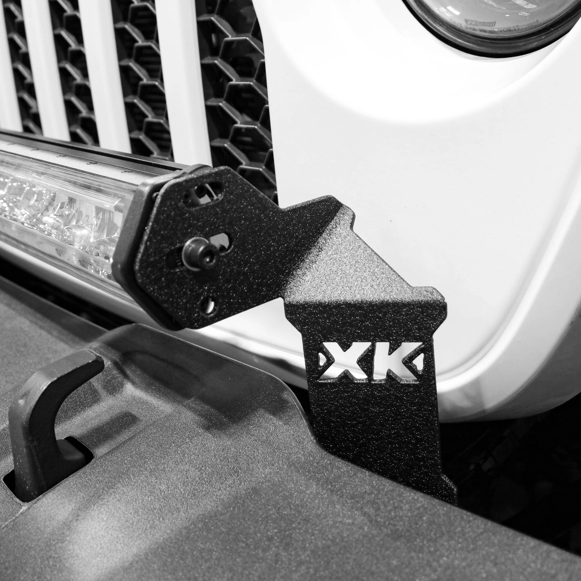 XKGLOW XK-BRC-JL-FB Front Bumper 18-42" Bar Bracket  for 18-26 Jeep Wrangler JL & Gladiator JT