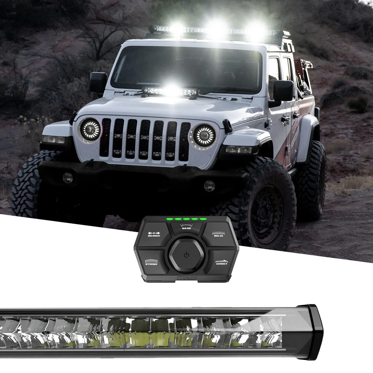 XKGLOW  SAR 360 Degree 4pc Search & Rescue Light Bar System