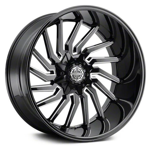 Xtreme Forged XF-16 Midnight Black Milled 8-Lug Wheel; 20x10; -25mm Offset (11-16 F-250 Super Duty)