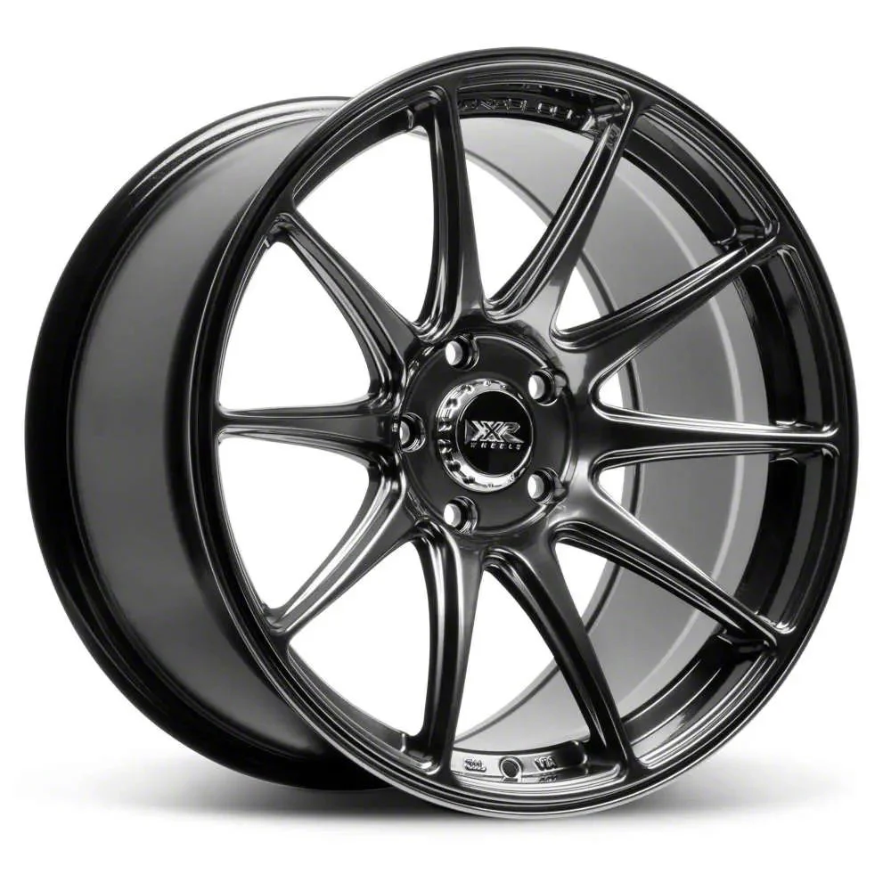 527R Chromium Black Wheel; Rear Only; 18x10; 35mm Offset (16-24 Camaro LS, LT)