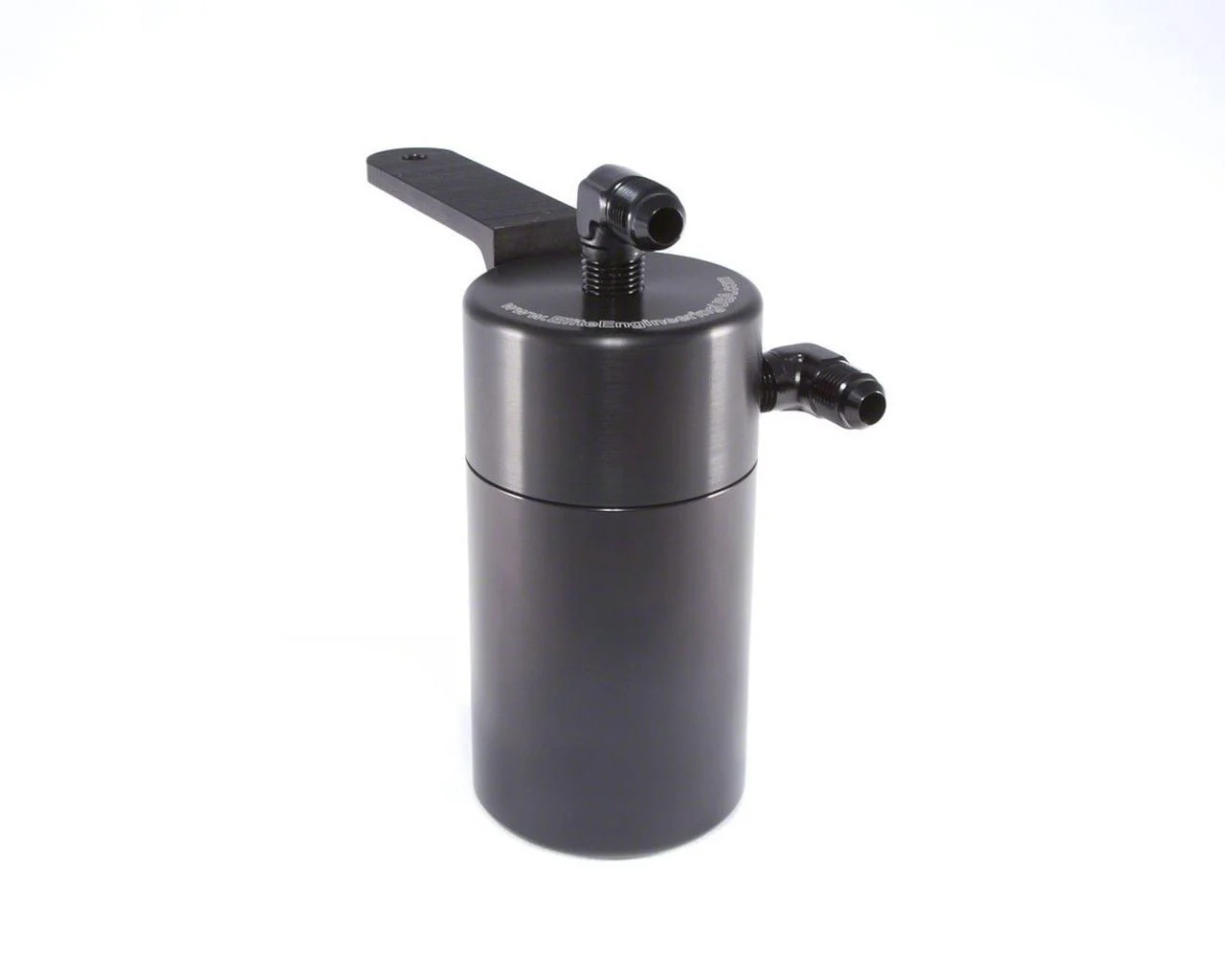 Blue Standard Oil Catch Can; Black AN Fittings/Stainless Steel Braided Hoses (09-14 5.3L Yukon)