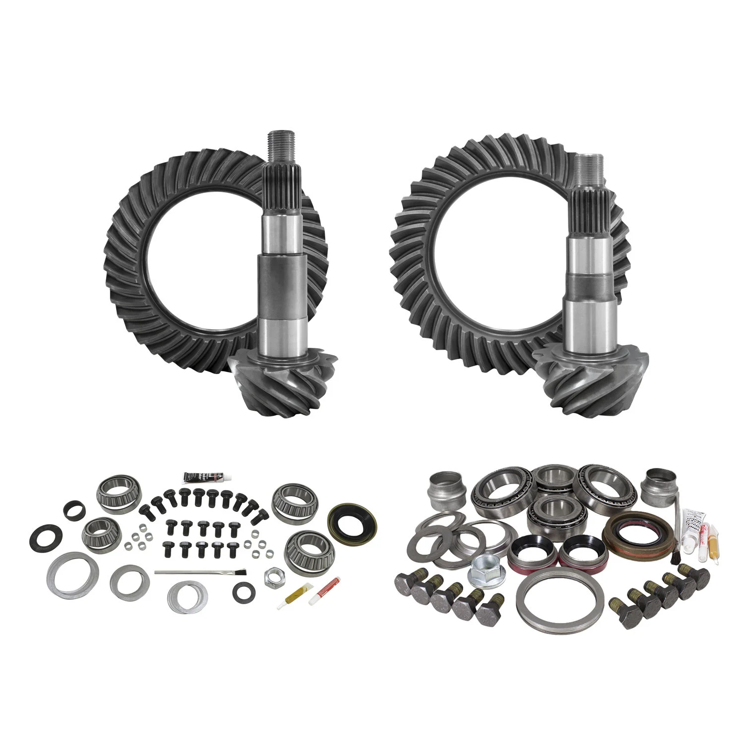 Yukon Gear & Axle  Front & Rear Ring and Pinion with Master Install Kits for Jeep Wrangler JK Rubicon with Dana 44 Front / Dana 44 Rear 4.88 Gear Ratio for Jeep Wrangler JK Rubicon with Dana 44 Front / Dana 44 Rear