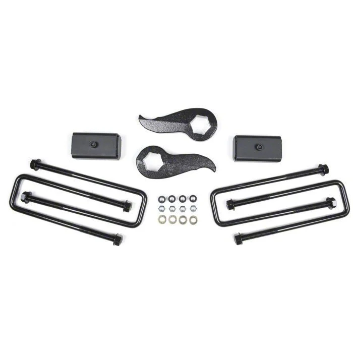 Zone Offroad 2-Inch Torsion Key Supension Lift Kit (11-19 4WD Sierra 3500 HD w/o Factory Overload Springs)