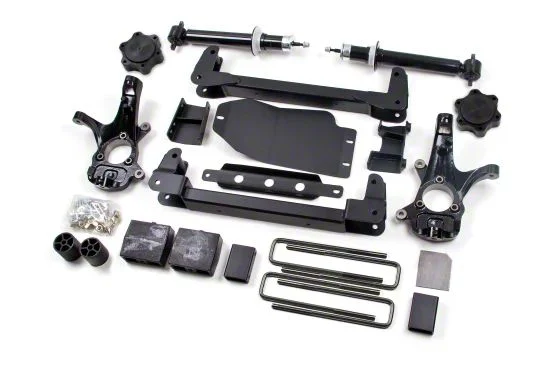 Zone Offroad 4.50-Inch Strut and Drop Crossmember Suspension Lift Kit (07-13 4WD Silverado 1500)