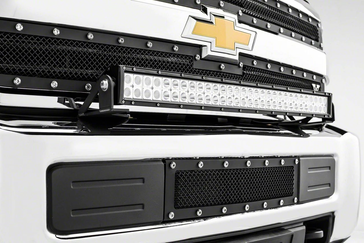 ZRoadz 30-Inch LED Light Bar Bumper Mounting Brackets (15-19 Sierra 3500 HD)