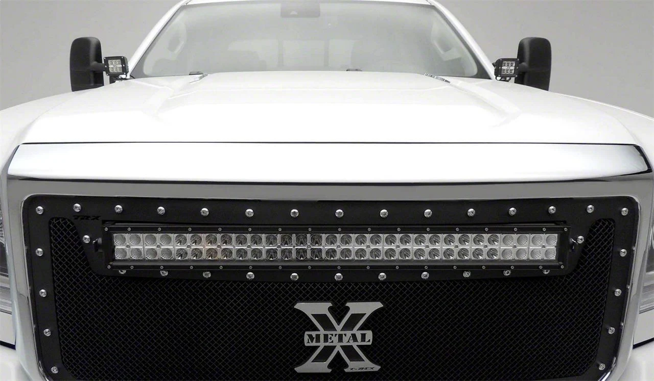 ZRoadz Two 3-Inch LED Pod Lights with Hood Hinge Mounting Brackets (15-19 Sierra 3500 HD)